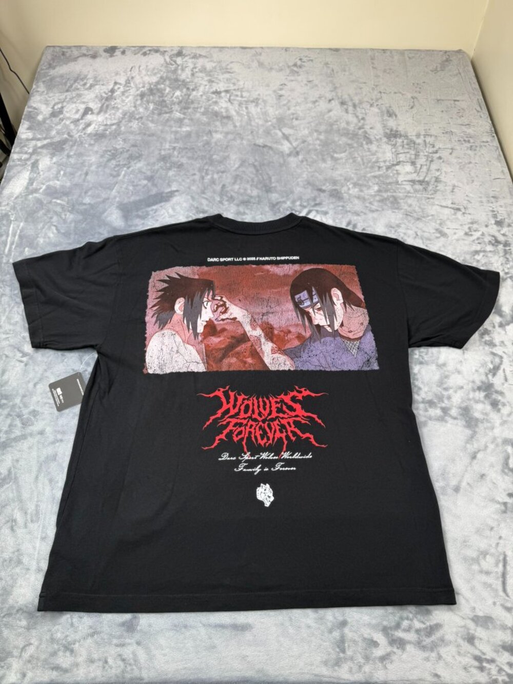Darc Sport x Naruto Uchiha Sasuke Itachi Graphic Shirt Size XL